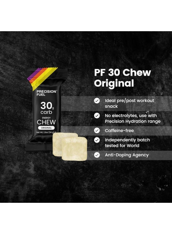 Precision Hydration Precision Fuel 30 Energy Chews - Carb, Lightweight Snack for Endurance Sports, 30g Carbs per Serving, Ideal for Running & Cycling, No Artificial Ingredients - Original Flavour (15 x 34g Chews) - Image 4