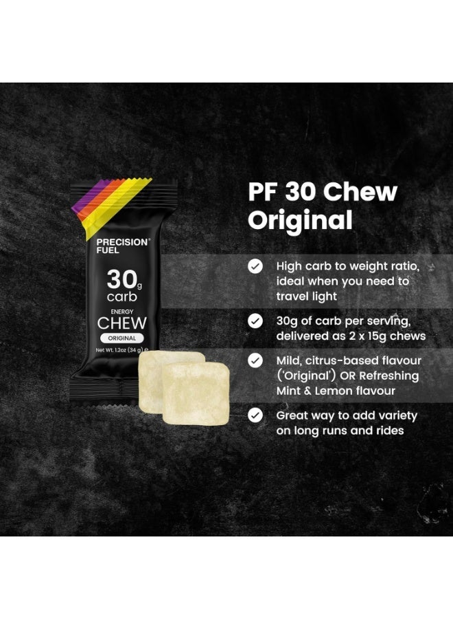 Precision Hydration Precision Fuel 30 Energy Chews - Carb, Lightweight Snack for Endurance Sports, 30g Carbs per Serving, Ideal for Running & Cycling, No Artificial Ingredients - Original Flavour (15 x 34g Chews) - Image 3