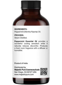 Majestic Pure Majestic Pure Peppermint USDA Organic Essential Oil | 100% Organic and Premium Quality Oil | Aromatherapy, Skincare, Hair Care, & Household Use | 1 fl. Oz  - Image 2