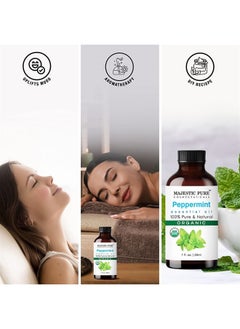 Majestic Pure Majestic Pure Peppermint USDA Organic Essential Oil | 100% Organic and Premium Quality Oil | Aromatherapy, Skincare, Hair Care, & Household Use | 1 fl. Oz  - Image 5