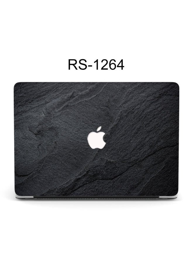 Apple Laptop Macbookpro Protective Shell 16-inch Apple Computer Protective Shell Wood Grain Apple Computer Shell-Color:RS-1264 (black)-Applicable Model:Macbook12（A1534）