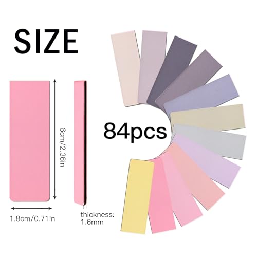 UMETDO 84PCS Magnetic Bookmarks Book Mark, 12 Colors Magnet Bookmark Clips Bulk, Cute Gifts Book Marks for Reading Women Men, Bookmarks for Book Lovers - Image 2