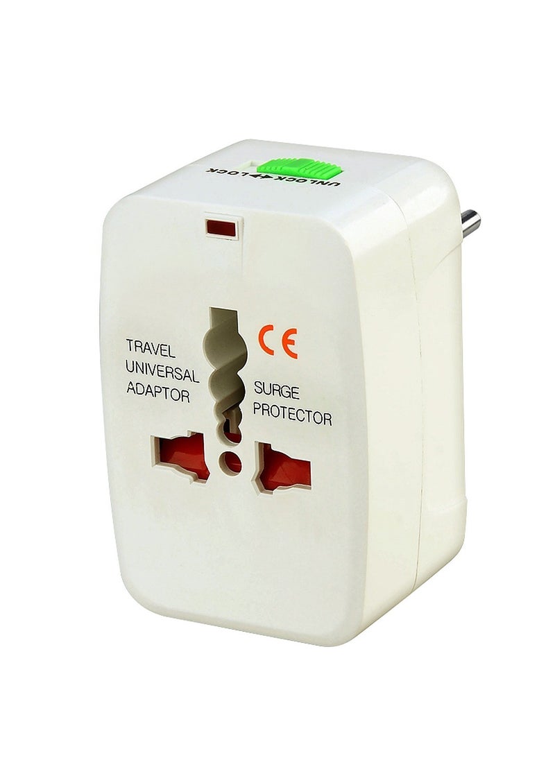 Technotech Technotech 2 Pack International All in One Universal World Wide Travel Plug Adapter White  - Image 5