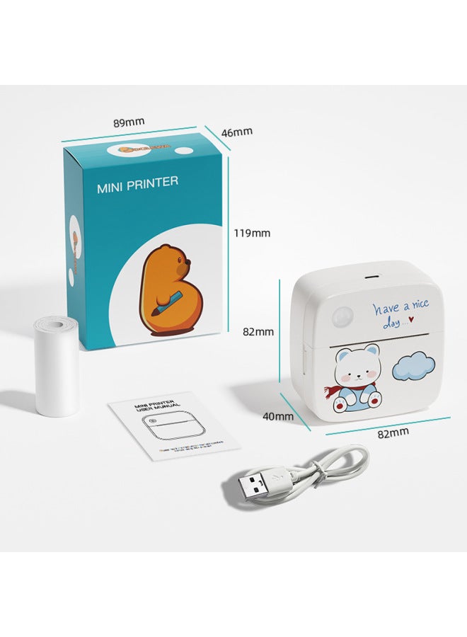 Label Printer Photo Printing Direct Portable Thermal Machine Mini Wrong Question Printer Pocket Household Type - Image 4