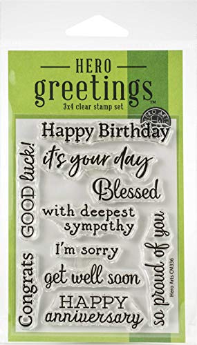 Hero Arts Clear Stamp Greetings Occasion - Image 3