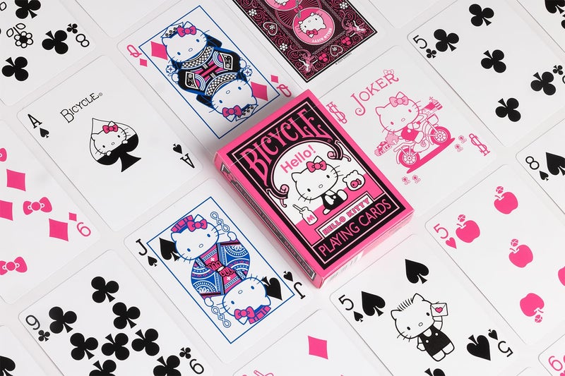 Bicycle Hello Kitty Playing Cards, Black & Pink, 1 Deck - Image 3