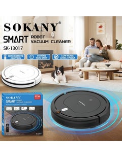 سوكاني SOKANY SK - 13017 روبوت مكنسة كهربائية ذكي مع جهاز تحكم عن بعد، وقت تشغيل 50 دقيقة وضوضاء منخفضة  - Image 1