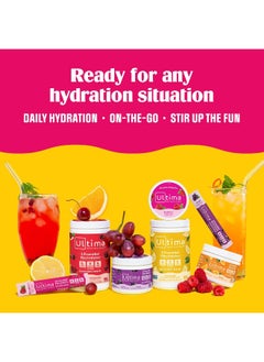 Ultima Replenisher Hydration Electrolyte Powder- 90 Servings- Keto & Sugar Free- Feel Replenished, Revitalized- Naturally Sweetened- Non- Gmo & Vegan Electrolyte Drink Mix- Raspberry  - Image 5