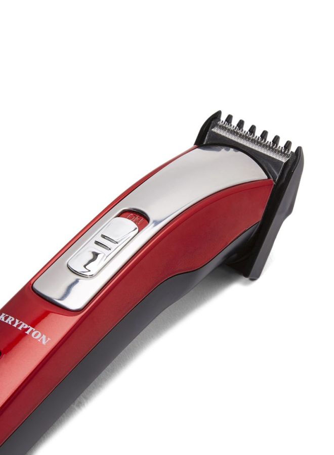 KRYPTON Rechargeable Trimmer Red/Silver/Black - Image 4