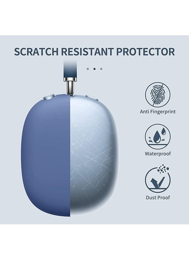 Ant - Silicone Case Cover for AirPods Max Headphones, Anti-Scratch Ear Cups Cover and Headband Cover for AirPods Max, AirPods Max Headset Skin Protector Accessories (Blue) - Image 1