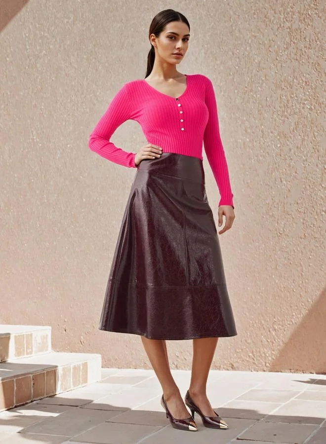 2Xtremz 2Xtremz Ribbed V-neck Sweater