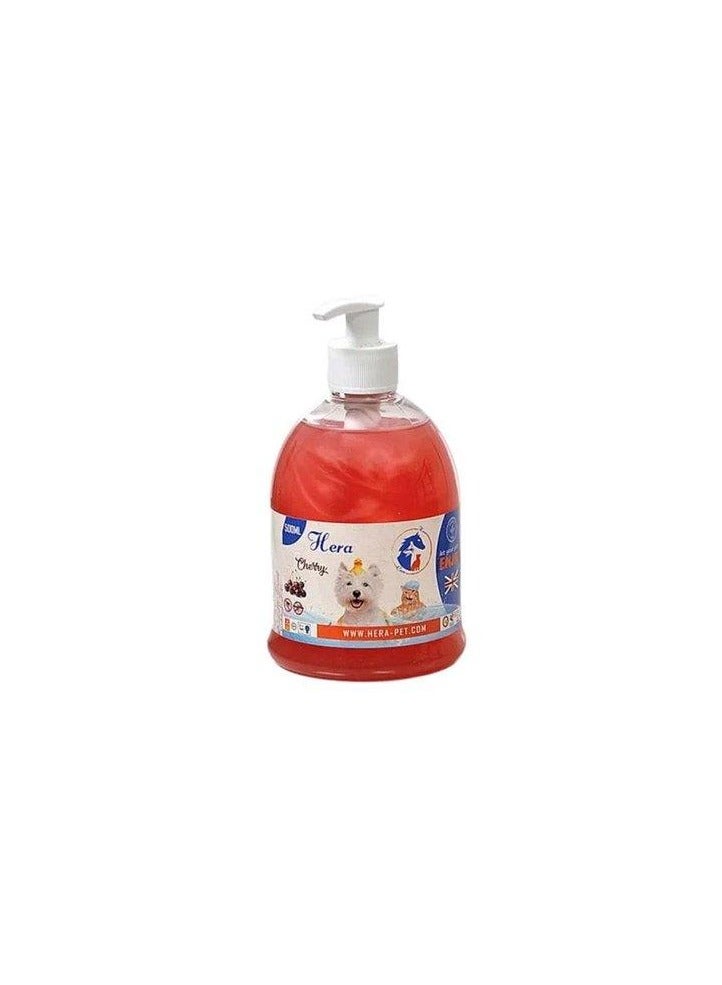 HERA Cat-Dog Shampoo Cherry -Ticks Fleas Mites 500ML - Image 3