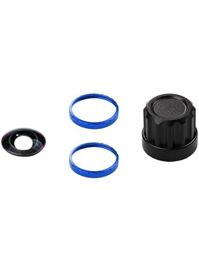 مجموعة عدسات استبدال Blue Insta360 X5 الاحترافية، عدسات كاميرا زجاجية بصرية مع حلقة ألومنيوم وأداة إزالة - Image 2