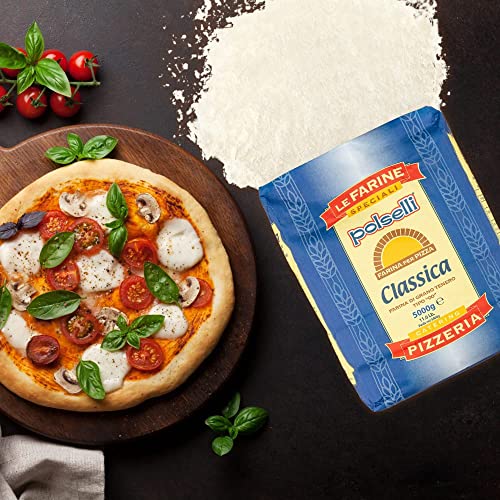POLSELLI Classica, Tipo "00" Double Zero Flour Extra Fine, 11 lbs (5 kg), Neapolitan Italian Pizza, Bread, Pasta, and more, All Natural, Unbleached, Unbromated, No Additives - Image 3
