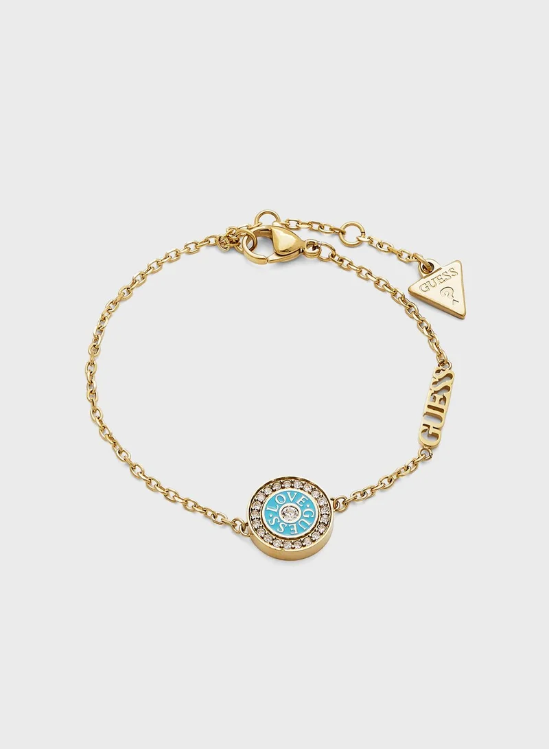 GUESS Round Detailed Chain Bracelet