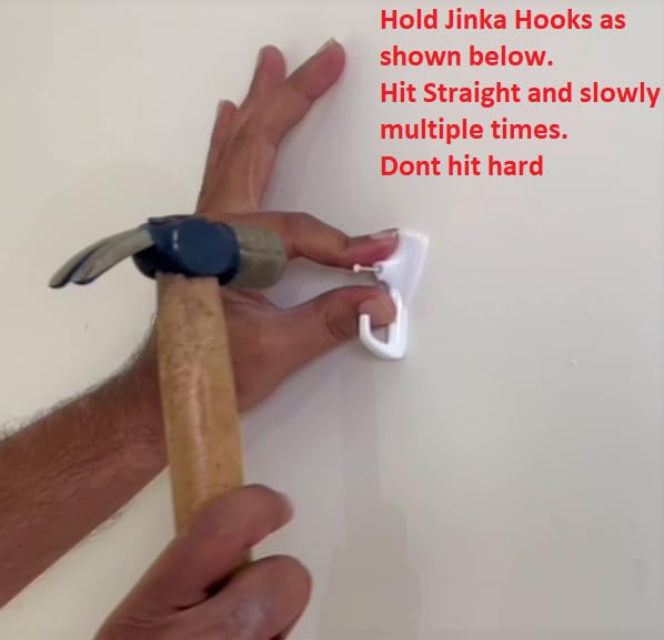 Jinka Hooks (15 Pieces) Wall Hooks for Hanging Keys, Clothes, Utensils, Bags and Planters. Holds Upto 5kgs. Wall Hooks for Hanging Strong -15 Pieces Packet (Wall Hook). - Image 3