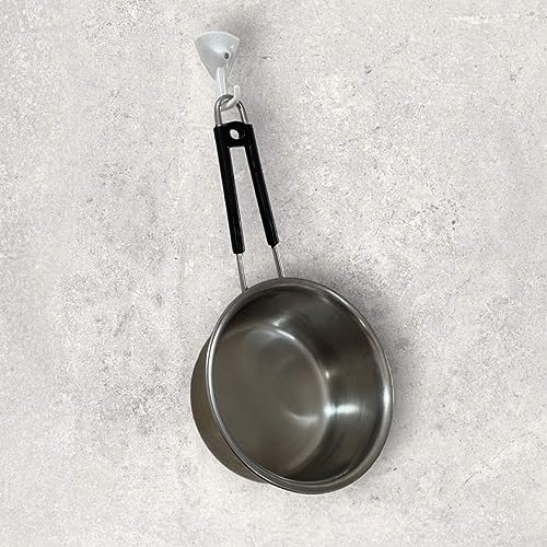 Jinka Hooks (15 Pieces) Wall Hooks for Hanging Keys, Clothes, Utensils, Bags and Planters. Holds Upto 5kgs. Wall Hooks for Hanging Strong -15 Pieces Packet (Wall Hook). - Image 4