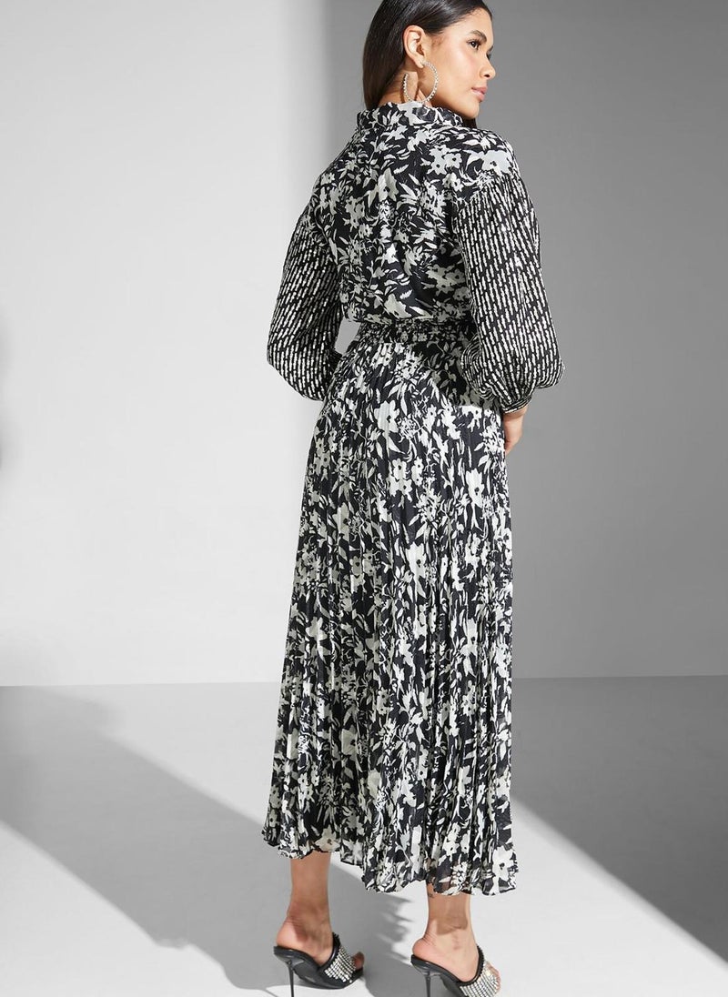 Montania Floral Print Midi Dress - Image 2