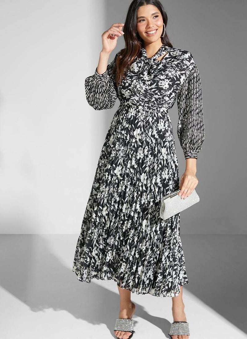 Montania Floral Print Midi Dress - Image 1