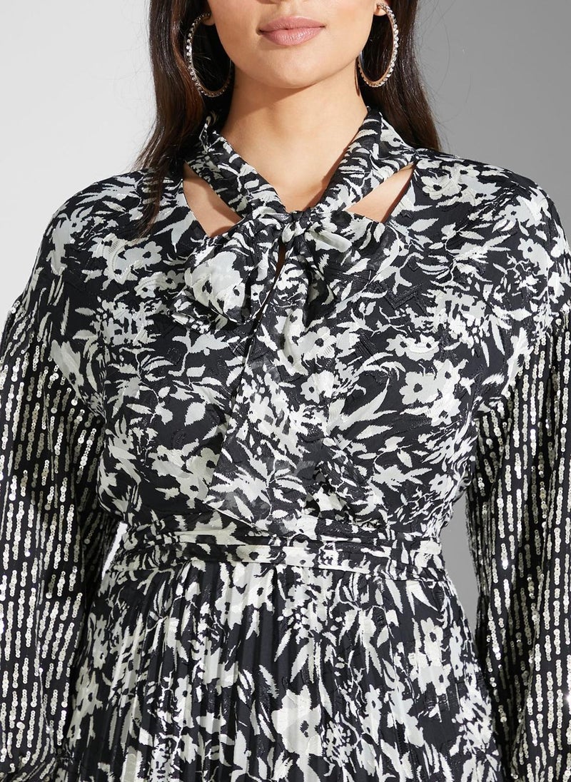 Montania Floral Print Midi Dress - Image 3