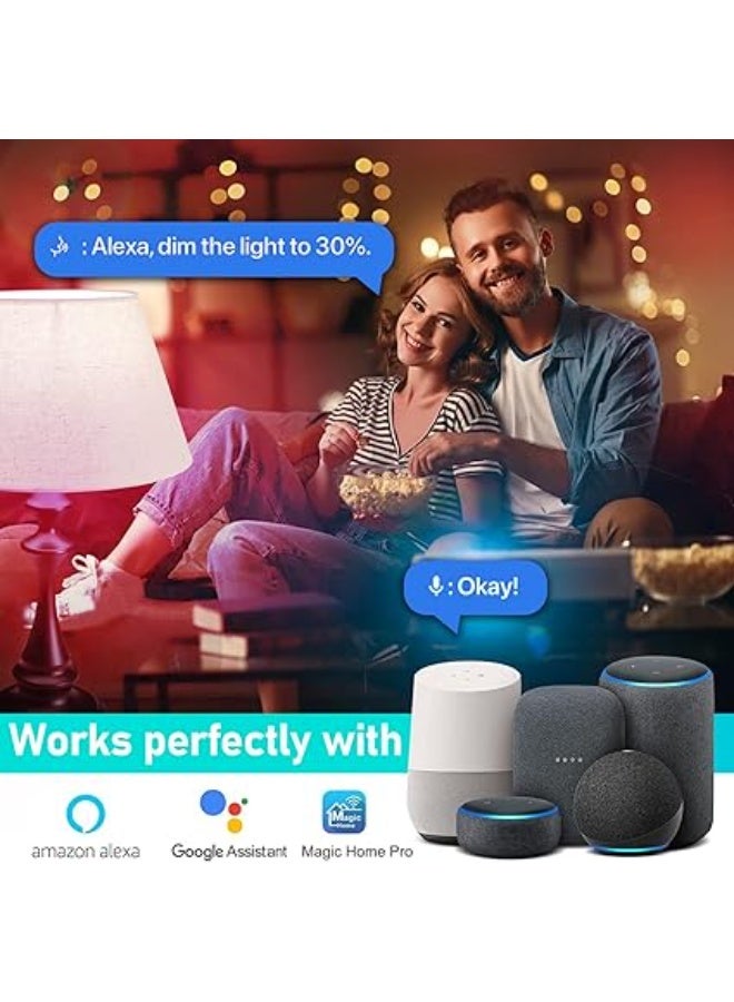 Sky-Touch Smart Light Bulb, Multi Color Changing Dimmable Smart Wifi And Bluetooth Compatible With Alexa And Google Home Assistant - Image 4