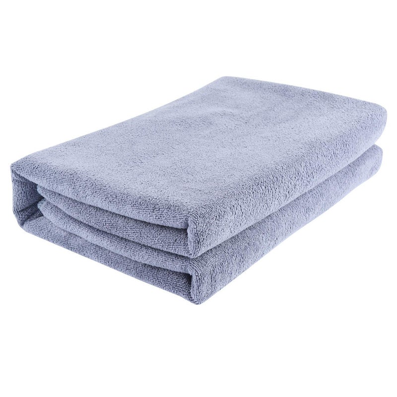 Mars wings Oversized Microfiber Bath Towel (Bath Sheet), 1 Pack (32 x 71 Inch), Extra Large Super Absorbent, Quick Fast Dry, Soft Eco-Friendly Towel for Body, Bathroom, Travel (1PCS Grey) - Image 2