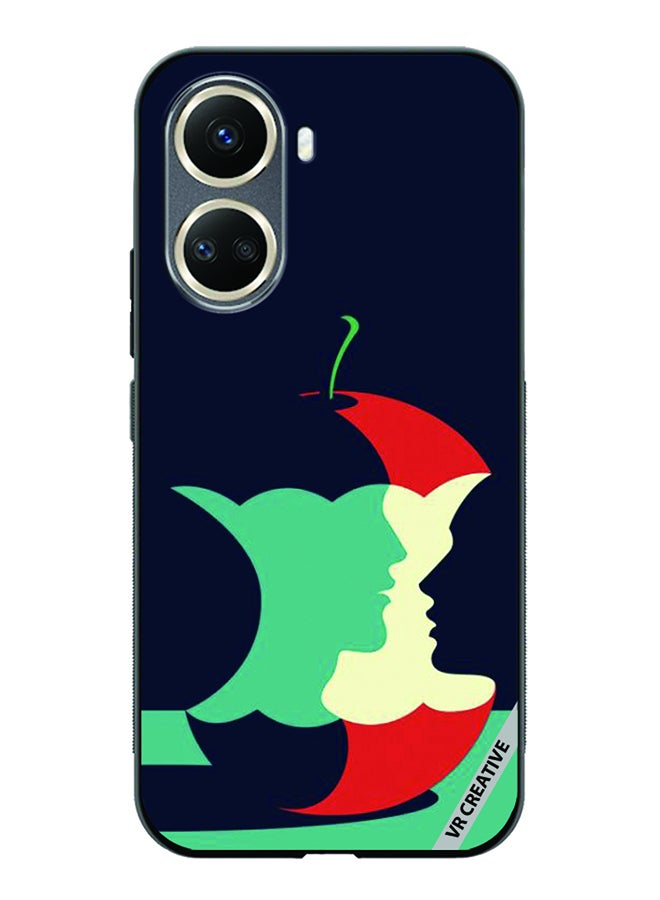 VR CREATIVE Protective Case Cover For Huawei Nova 10 SE Eaten Apple Design Multicolour - Image 1
