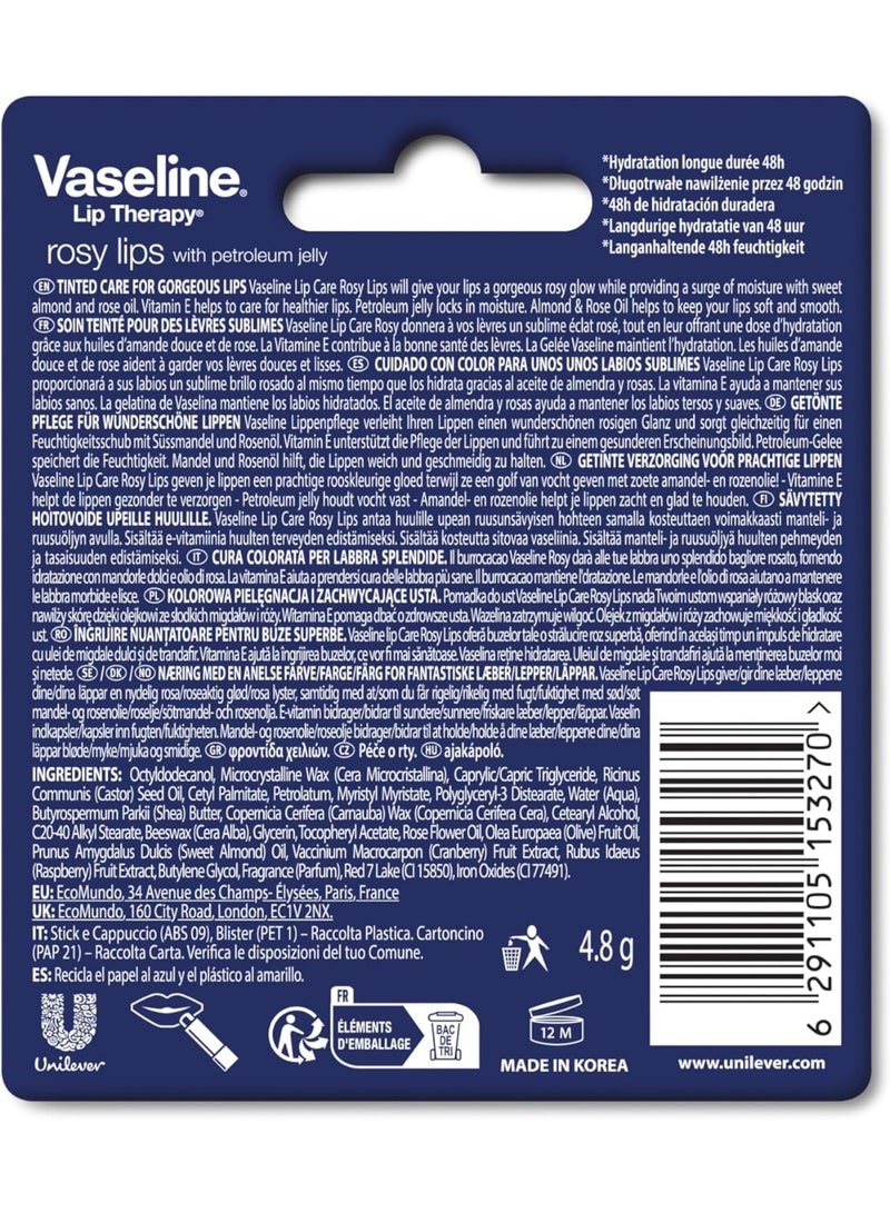 فازلين مرطب الشفاه ليبي ثيرابي روزي ليبس، 4.8 من فازلين - Image 2