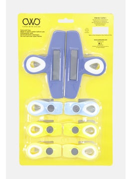 COOK WITH COLOR 8 Piece Magnetic Clips, Slate Blue  - Image 1