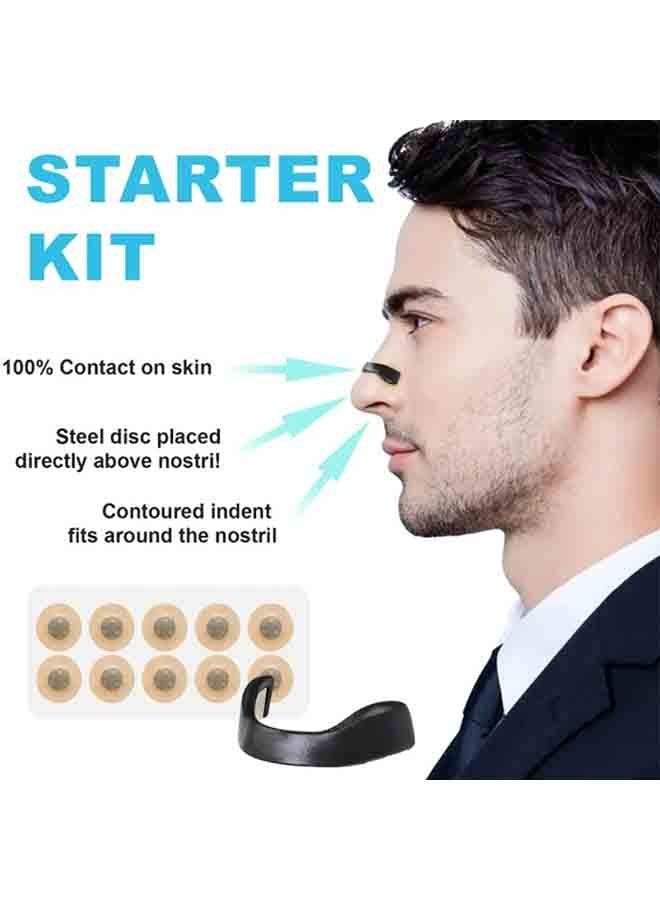 Generic Breathing Nasal Strip Starter Kit (15 Count, Black) – Extra Strength Snoring Solution to Boost Oxygen, Reduce Snoring, and Improve Sleep – Sweat-Resistant and Skin-Friendly Design  - Image 4