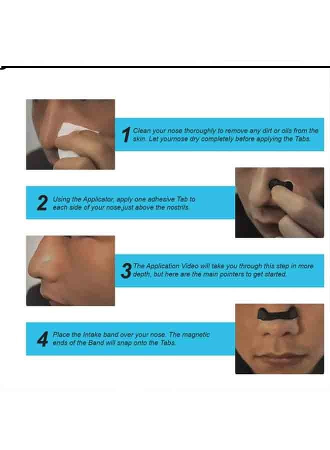 Generic Breathing Nasal Strip Starter Kit (15 Count, Black) – Extra Strength Snoring Solution to Boost Oxygen, Reduce Snoring, and Improve Sleep – Sweat-Resistant and Skin-Friendly Design  - Image 5