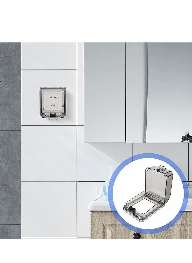 ماركة غير محددة 2 Sets Electric Outlet Covers,Switch Plug Waterproof Socket Covers for Outdoor Bathroom Electrical Box Cover Baby Safety Protector  - Image 2