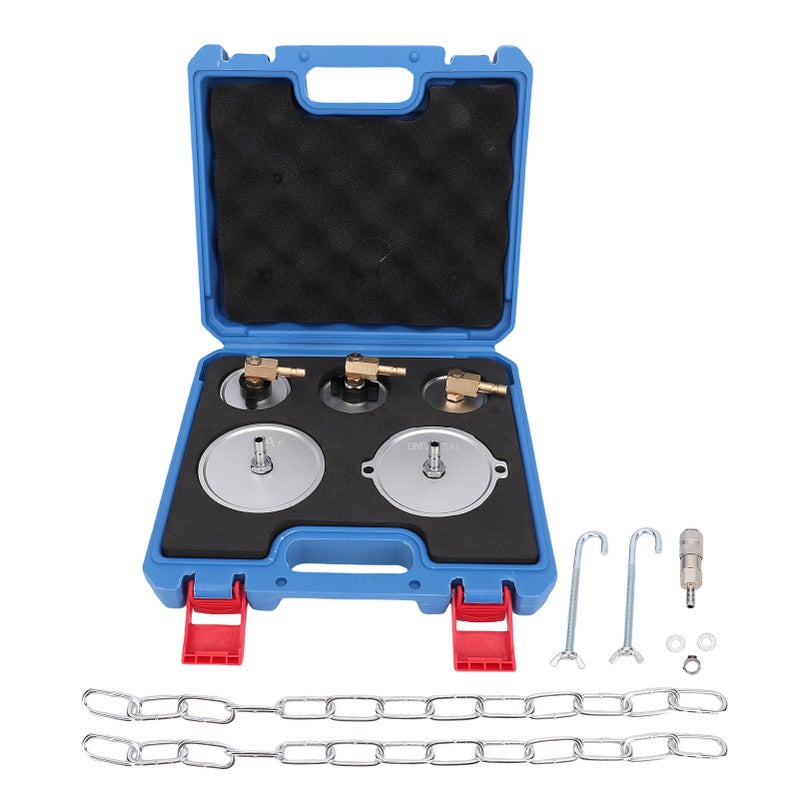 5pcs Master Cylinder Adapter Set Aluminum Brake Bleeder Adapter Set Universal for Most Pressure Brake Fluid Bleeder Kit - Image 1