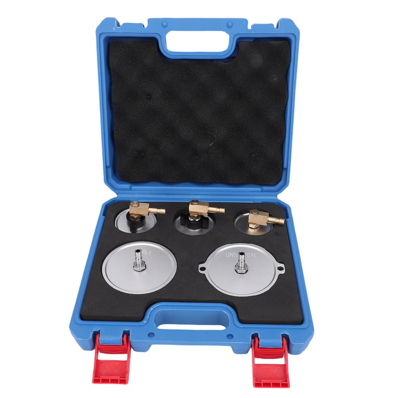 5pcs Master Cylinder Adapter Set Aluminum Brake Bleeder Adapter Set Universal for Most Pressure Brake Fluid Bleeder Kit - Image 2