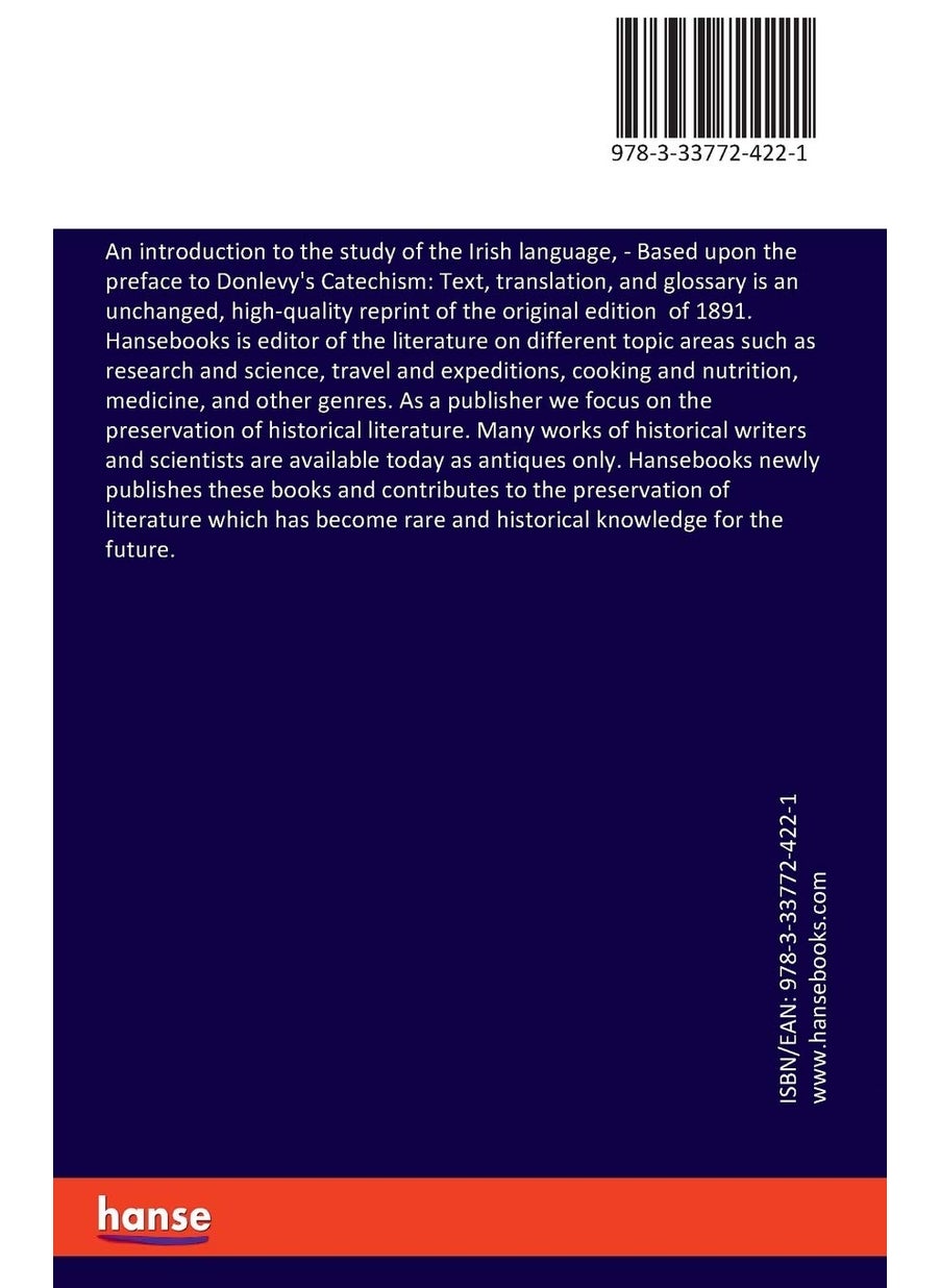 An introduction to the study of the Irish language,: Based upon the preface to Donlevy's Catechism: Text, translation, and glossary  - Image 2