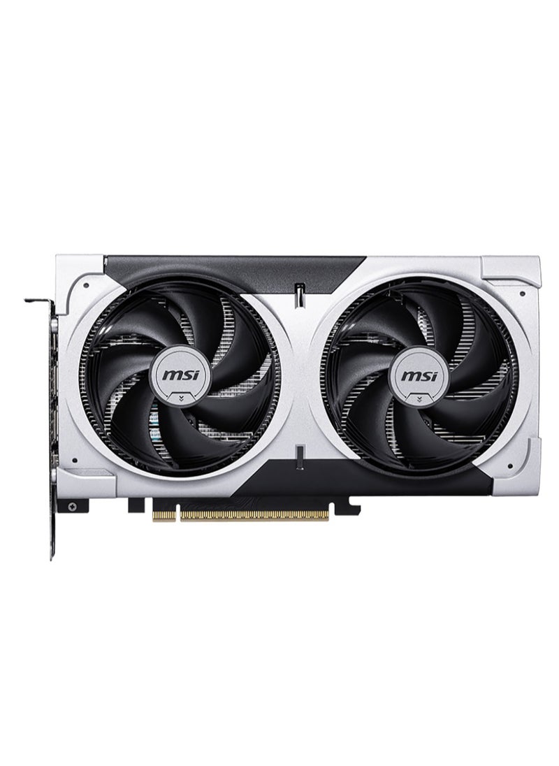 إم اس أي GeForce RTX 5060 Ti VENTUS 2X PLUS 8G GDDR7 Graphics Card, NVIDIA Blackwell Architecture, 4608 CUDA Cores, Dual-Fan Cooling, 2520 MHz Boost Clock, PCIe 5.0, 128-bit, HDMI 2.1 & DisplayPort 2.1, Ray Tracing & DLSS 3.5, 16-Pin Power, VR Ready, 4K Gaming, AI-Accelerated, 180W TDP, Black | G506T-8V2P  - Image 2