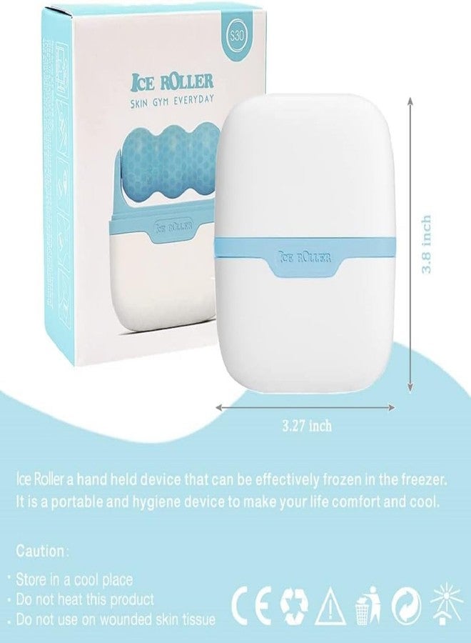 ZTOCOZ 2 in 1 W+V Shaped Ice Roller For Face Eyes and Neck To Brighten Skin & Enhance Your Natural Glow/Reusable Facial Treatment to Tighten & Tone Skin & De-Puff The Eye Area - Image 2