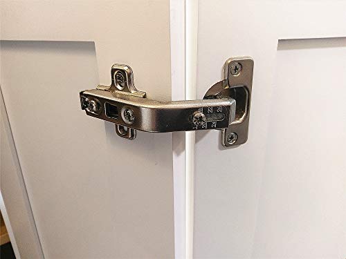 Elysian 1 Piece Lazy Susan Hinge Face Frame Plate for Floded Door, Kitchen Cabinet Corner Door Hinges Metal Lasy Susan Cabinet Corner Hardware Cabinet Door Hinges Corner Cabinet Replacement 135 Degree Open - Image 2