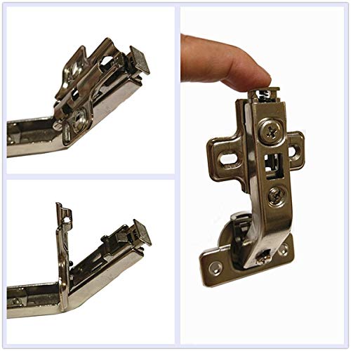 Elysian 1 Piece Lazy Susan Hinge Face Frame Plate for Floded Door, Kitchen Cabinet Corner Door Hinges Metal Lasy Susan Cabinet Corner Hardware Cabinet Door Hinges Corner Cabinet Replacement 135 Degree Open - Image 4