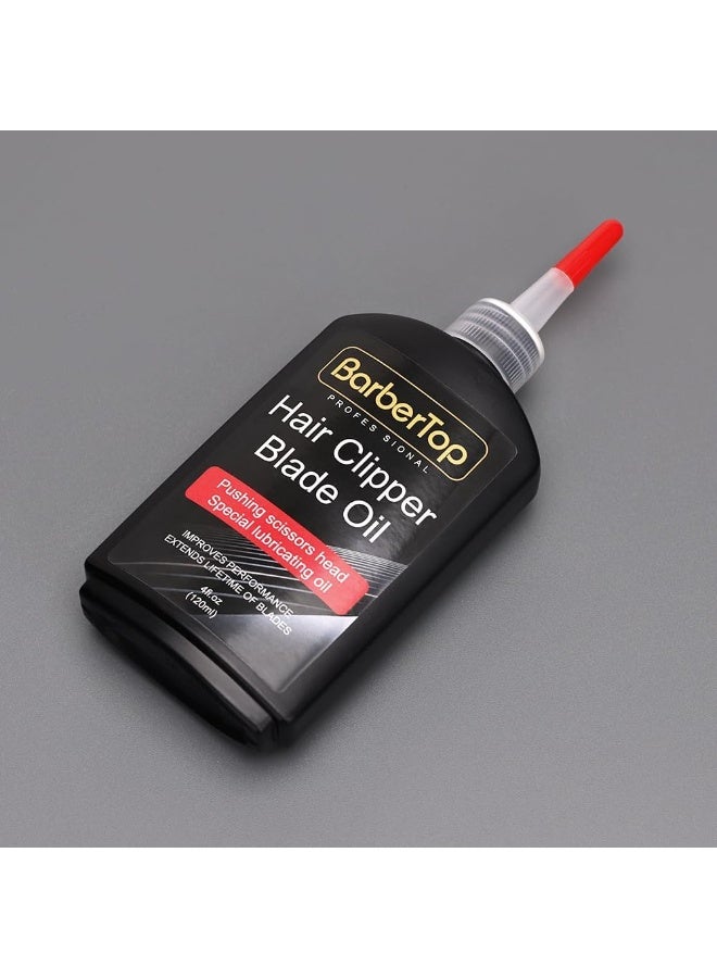 BarberTop Hair Clipper Blade Oil - 4 oz Lubricant for Clippers & Trimmers, Rust Prevention & Blade Care, Enhances Performance & Longevity - Model 3310-300A - Image 3