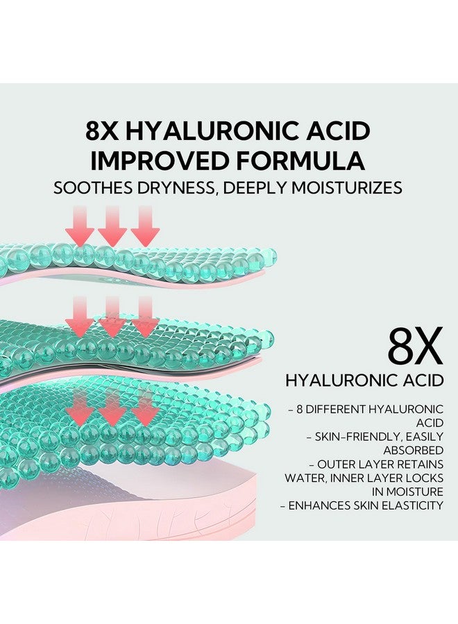 LANBENA 8X Hyaluronic Acid Under Eye Patches(30 Pairs) -Cooling Eye Masks for Deep Moisturizing, with Ectoin Niacinamide Hydra-Gel Collagen, Puffy Eyes Treatment, Fine Lines & Wrinkles Reduce - Image 2