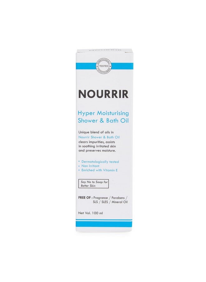 NOURRIR - NOURRIR Hyper Moisturizing Shower & Bath Oil, All Skin Types| Dunaliella Salina & Vitamin E. (100 ML) - Image 1
