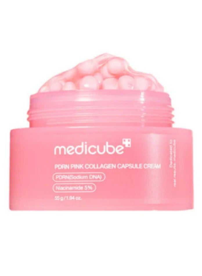 ميديكيوب كريم كبسولات الكولاجين الوردي من PDRN 55 جرام