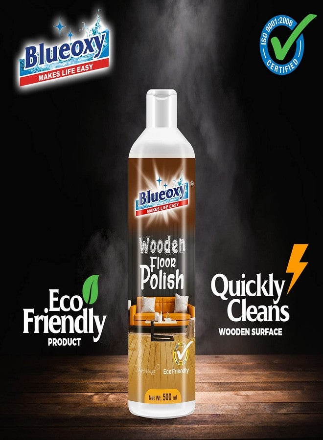 BLUEOXY Wood & Laminate Floor Polish Gel | Conditioner | Floor Shiner | High Gloss | Wooden Floor Maintainer | Extends Life of Wooden Floors | Ecological Formulation | 500 ML | QTY 2 - Image 2