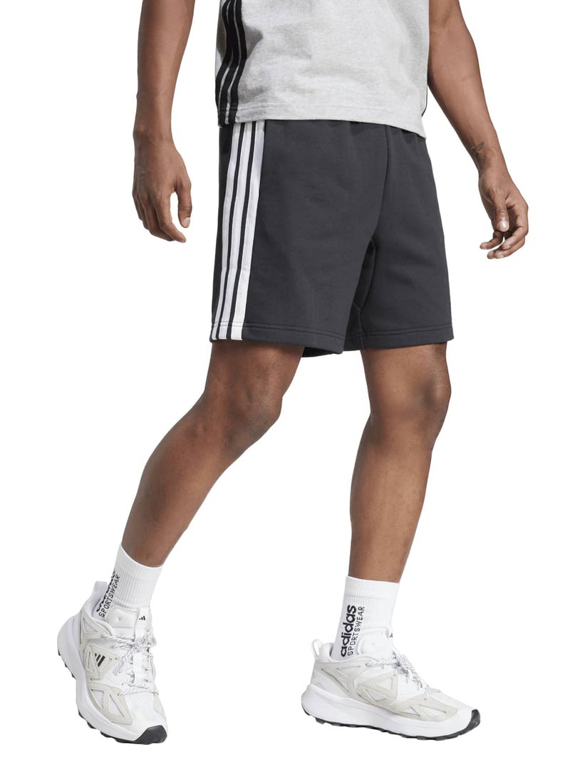 Adidas Essentials Three Stripes French Terry Shorts - Image 3