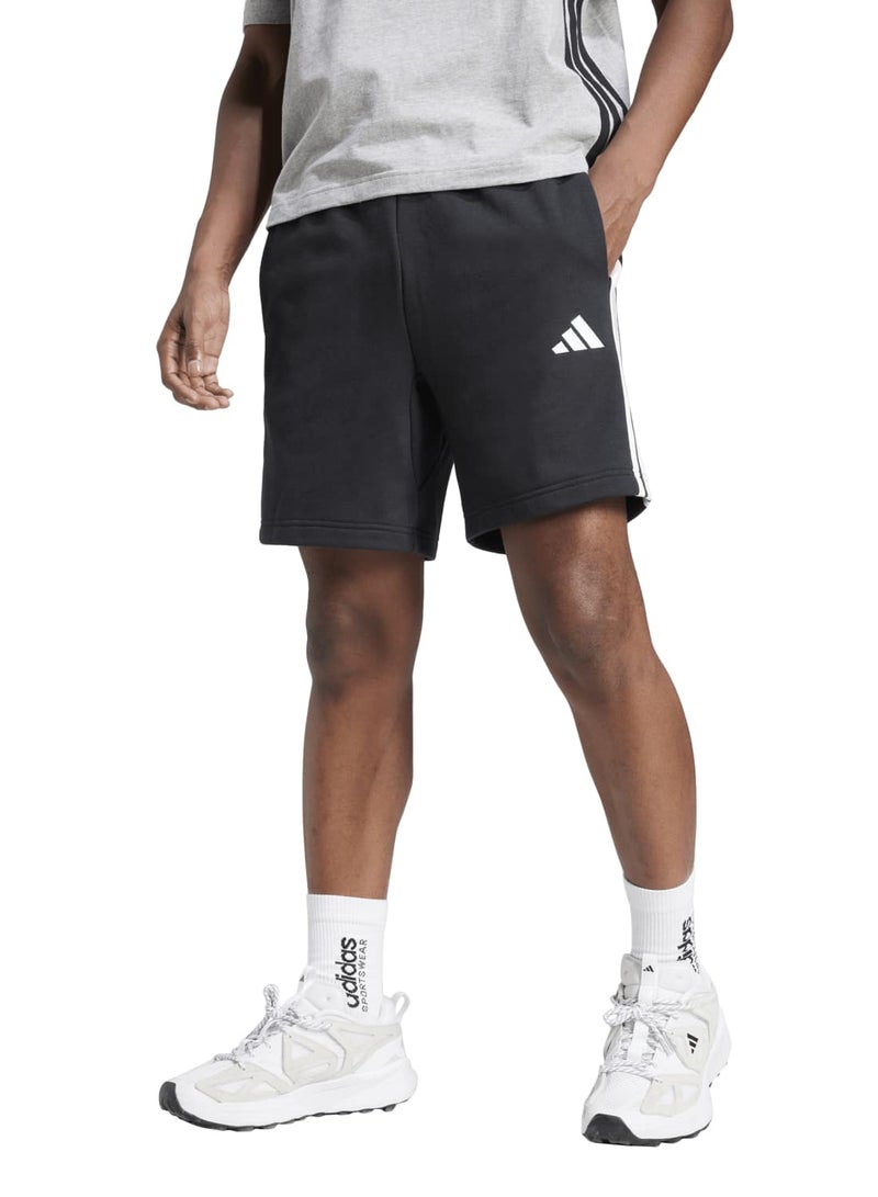 Adidas Essentials Three Stripes French Terry Shorts - Image 1