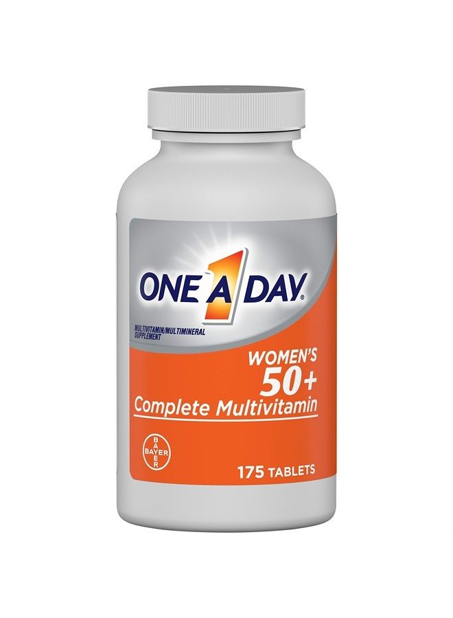 ONE A DAY One A Day Women's 50+ Multivitamins, Supplement with Vitamin A, Vitamin C, Vitamin D, Vitamin E and Zinc for Immune Health Support, Calcium & More , Tablet, 175 Count  - Image 1