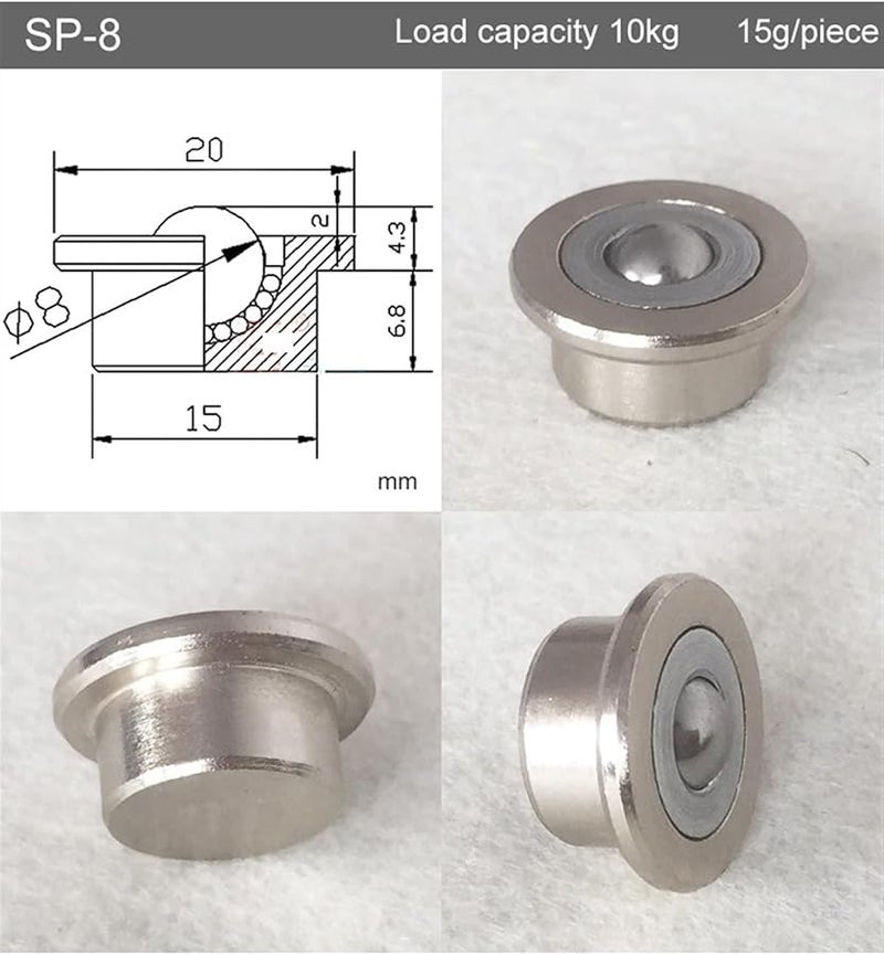 Universal Ball Bearing Casters Wheel SP 12 Flexible Transmission System Furniture Wheel 1 Piece - Image 4
