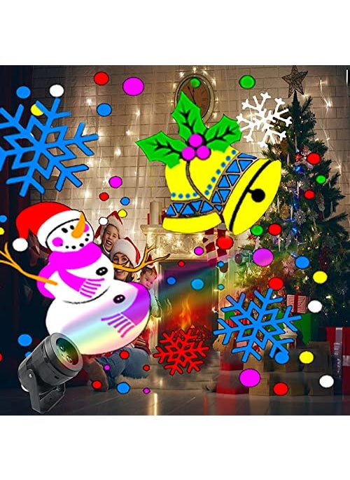 Generic 16 Patterns Christmas LED Snowflake Projector Light Laser Projection Outdoor Waterproof Disco Light Home Garden Party Decor  - Image 3
