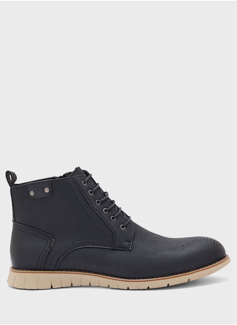 Robert Wood - Casual Lace Up Boots - Image 1